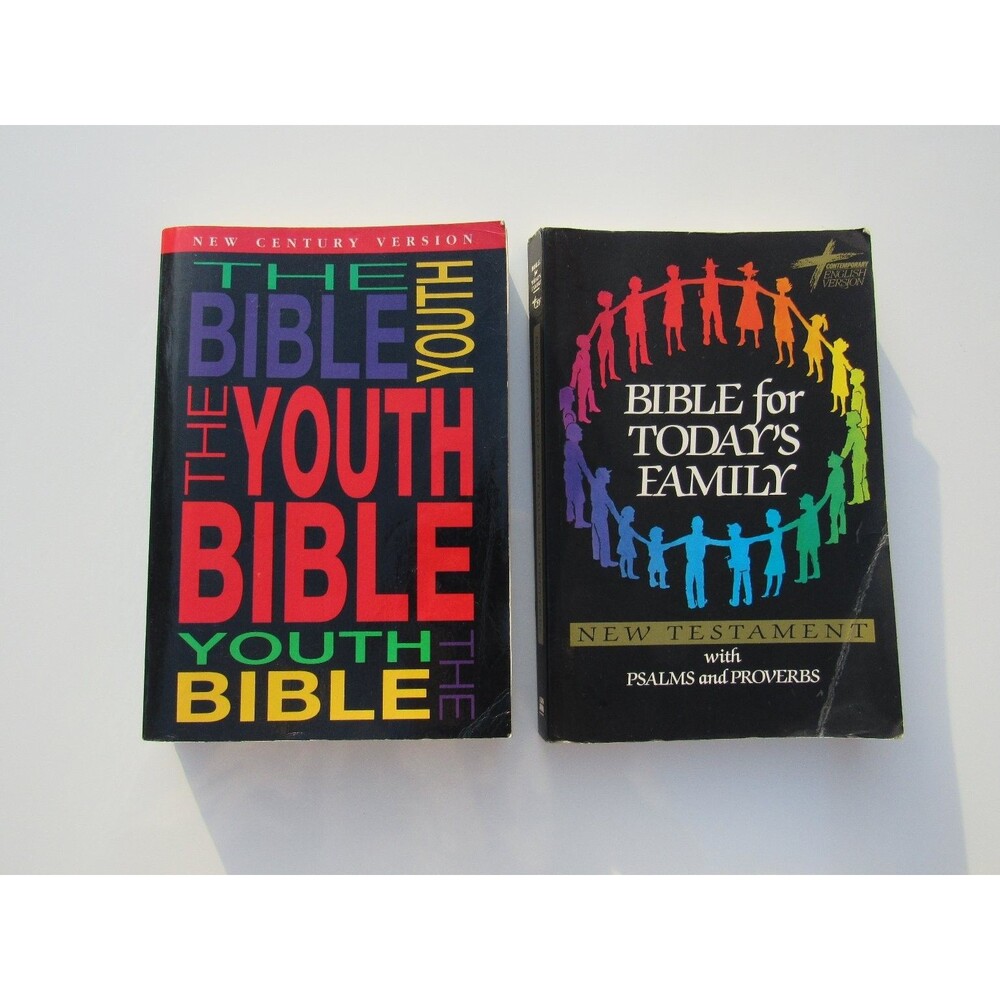 The Youth Bible New Century Version NCV Word Group Study Teen - Lot Of 2 Bible's